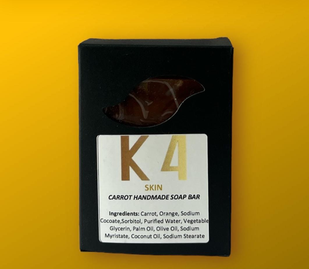 K4 SKIN CARROT HANDMADE SOAP BAR