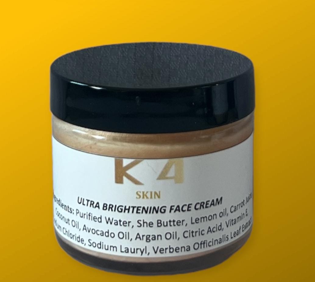 K4 SKIN ULTRA BRIGHTENING FACE CREAM 2oz